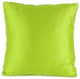 Benzara BM229379 Fabric Accent Pillow With Jute Strip, White and Green