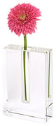 Rita Handcrafted Rectangle 6" Optical Crystal Bud Vase