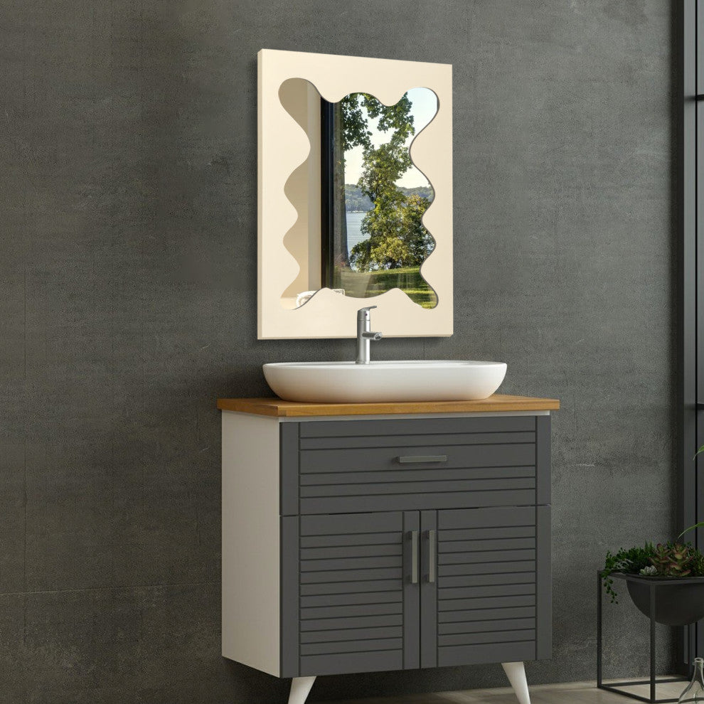 Asymmetrical Mirror, Decorative Irregular Mirror, Modern Aesthetic Mirror