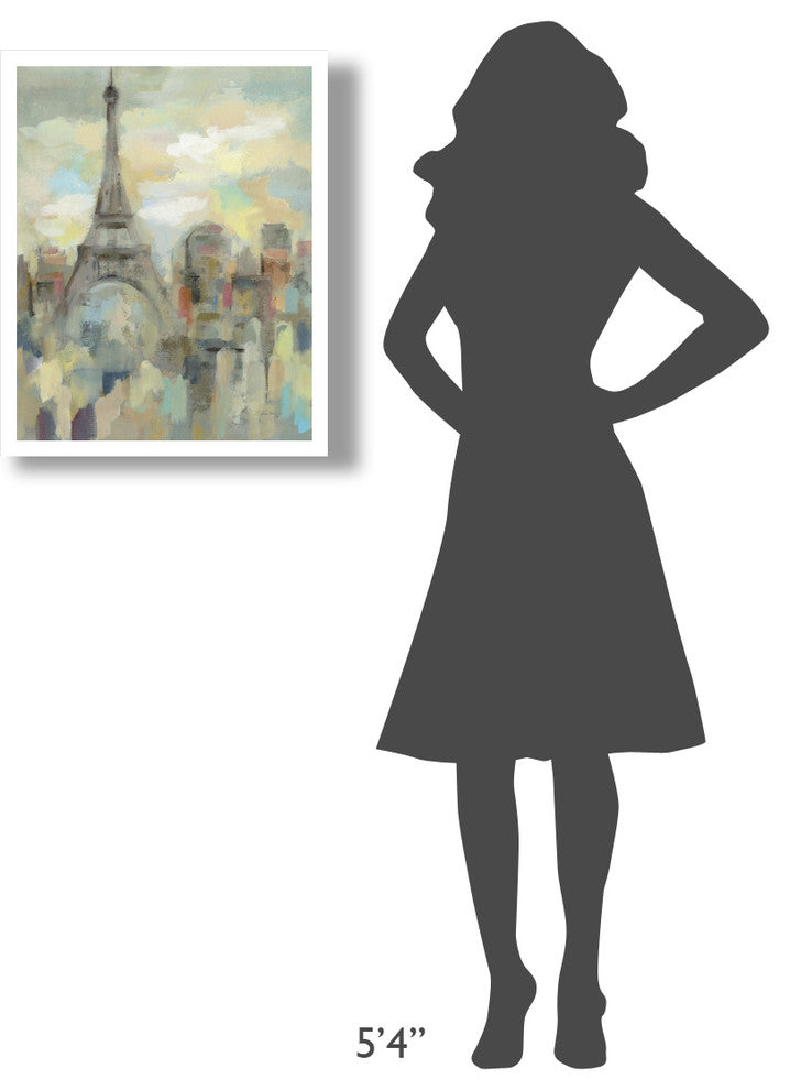 "Paris Impression" Digital Paper Print by Silvia Vassileva, 22"x26"