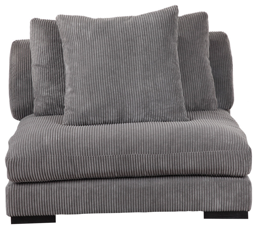 First of A Kind Tumble Slipper Chair Charcoal