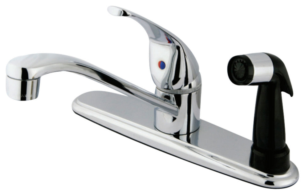 Kingston Brass Single-Handle Centerset Kitchen Faucet, Polished Chrome