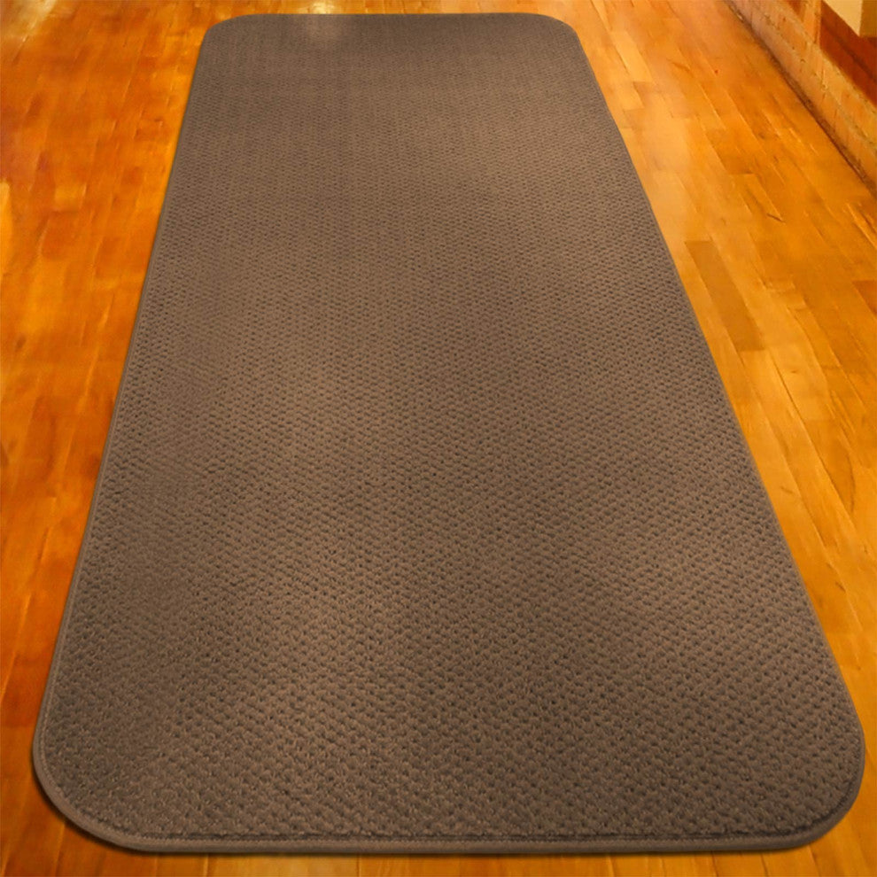 Skid-Resistant Carpet Runner Toffee Brown, 27"x10'