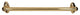 Alno Grab Bar in Polished Brass