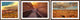 Desert Views Triptych, 48x12