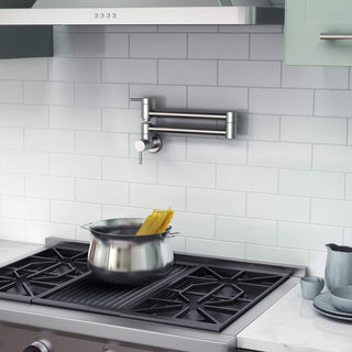 Circular Pot Filler, Chrome