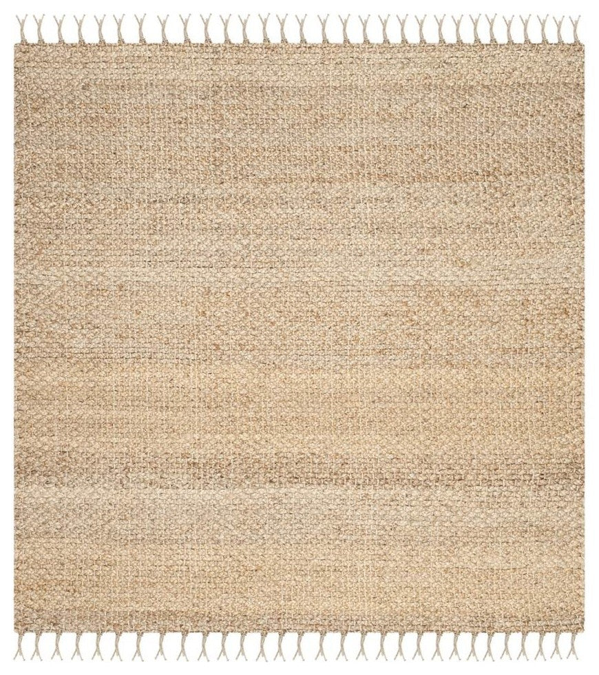 Safavieh Natural Fiber Nf733A Solid Color Rug, Natural, 4'x4'