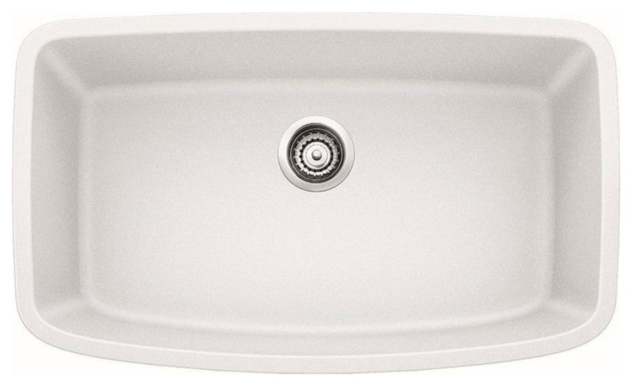 32.25"x19.25" Siligranit Valea Super Single Kitchen Sink, White