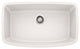 32.25"x19.25" Siligranit Valea Super Single Kitchen Sink, White