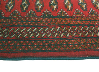 Fine Vintage Distressed Melinda Red/Charcoal Rug, 4'2x6'5
