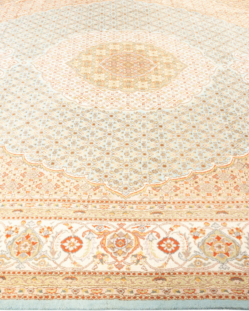 Mogul, One-of-a-Kind Hand-Knotted Area Rug Light Blue, 8'1"x10'5"