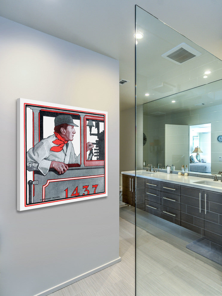 "Vintage 1437" Painting Print on Wrapped Canvas