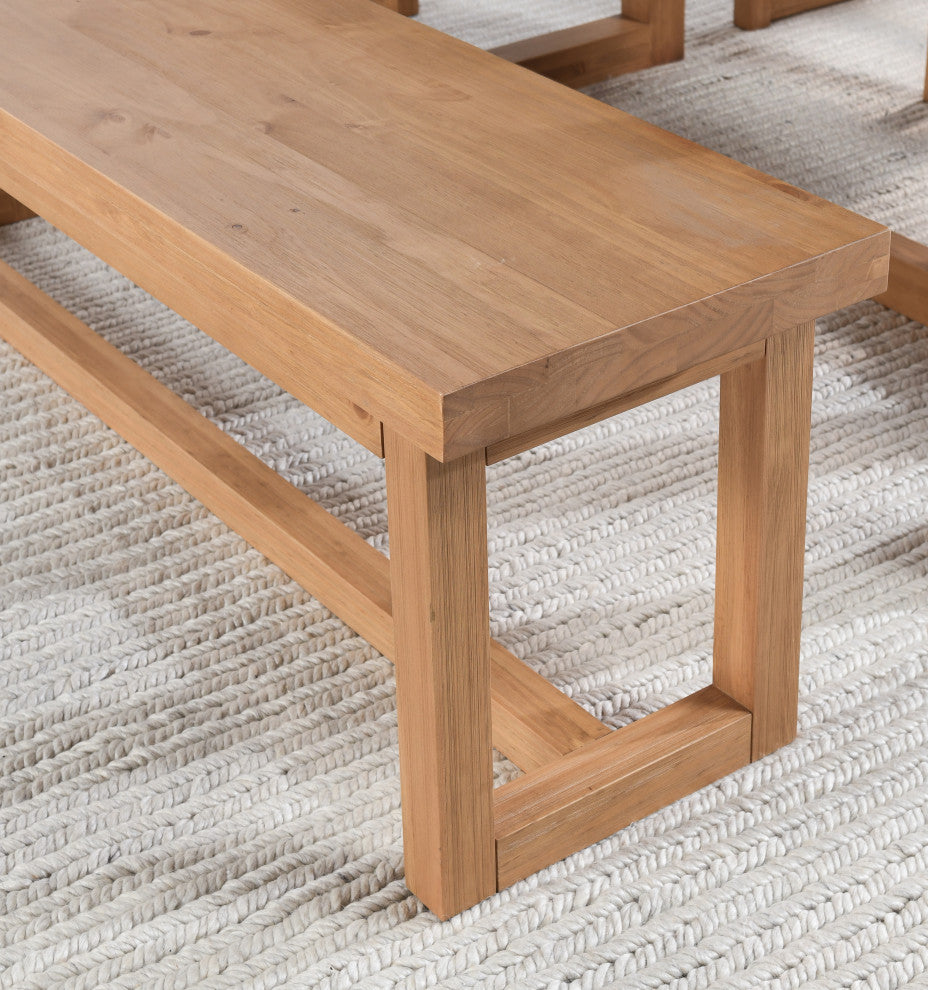 Fenmore Dining Bench Natural by Kosas Home