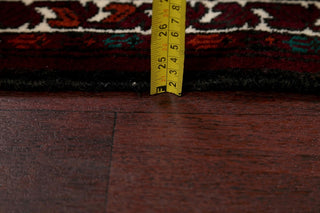 Balouch Persian Handmade Geometric Pictorial Oriental Area Rug, Beige, 3'8"X2'9"