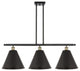 Ballston Cone Island Light, Black Antique Brass, Matte Black