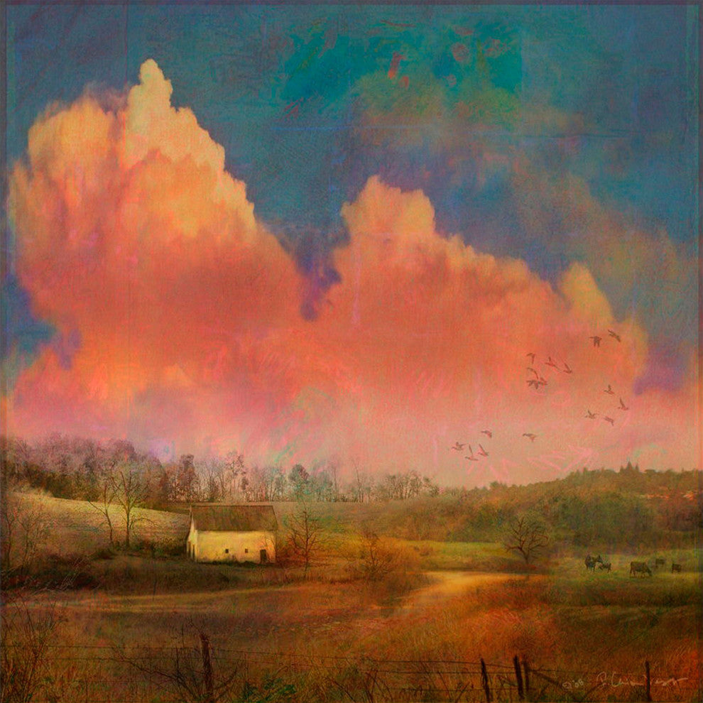 "Pastoral Sunset" Painting Print on Canvas by Chris Vest