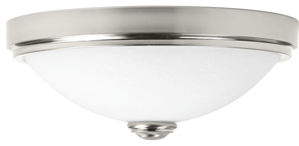 1-Light DC LED Flush Mount, Brushed Nickel