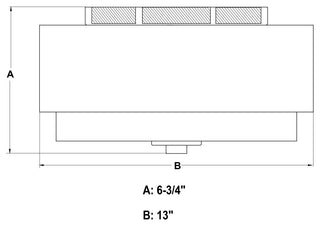 Burnaby Mid-Century Drum Semi Flush Ceiling Light, Matte Brass, 13-in W X 6.75-in H X 13-in D