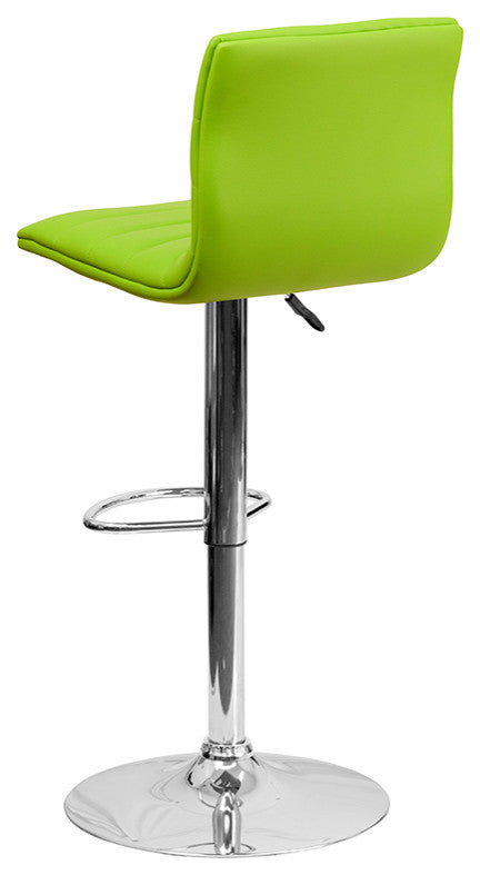 Green Vinyl Barstool