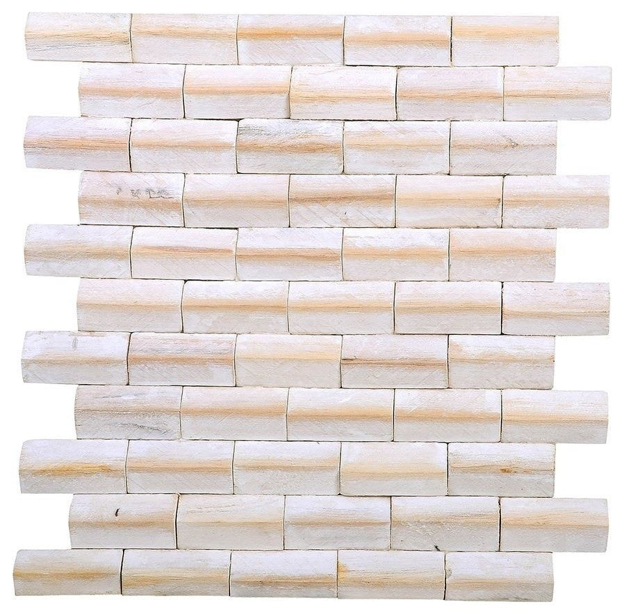 East at Main Spanish Steps Coral Teak Wall Tile