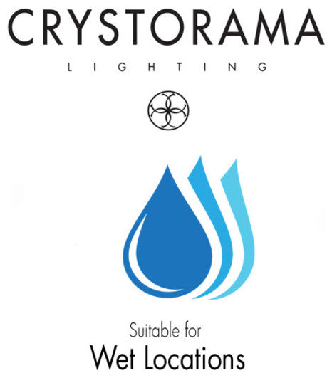 Crystorama Lighting Group GLA-9705-OP Glacier 3 Light 14"W - Black Charcoal