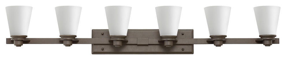 Hinkley Avon Bath 6-Light Vanity, Buckeye Bronze
