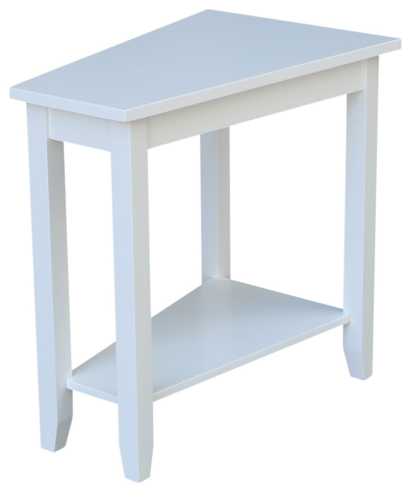 Keystone Accent Table, White
