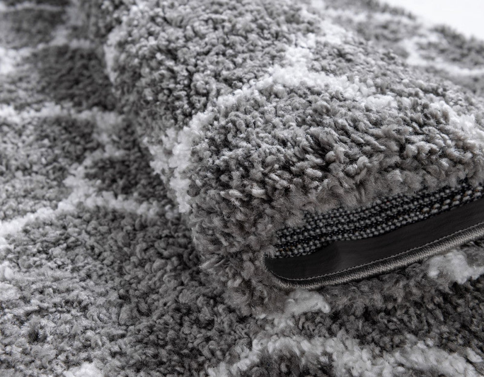 Shag Moroccan Shag 5'x8' Rectangle Stone Area Rug