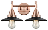 Innovations 447-2W-AC-M6-BK Caden 2 Light Bath Vanity Light, Antique Copper