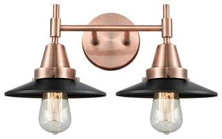 Innovations 447-2W-AC-M6-BK Caden 2 Light Bath Vanity Light, Antique Copper