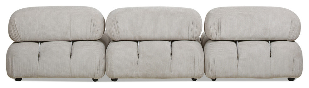 Marcel 109.5" Modular Sofa, Pebble Gray Corduroy