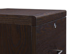 Alpine 2-Drawer Vertical File With Lockdowel Fastening System, Espresso Finish
