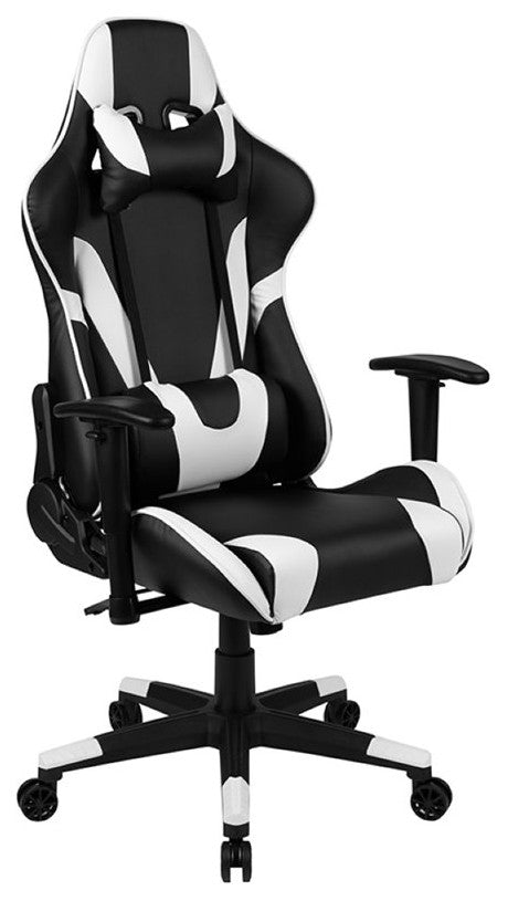 Gaming Desk & Reclining Chair Set, Black