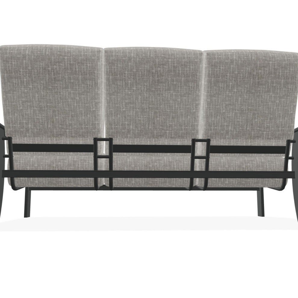 St. Catherine Deep Seat 3-Seat Outdoor Sofa, Hither Pewter/Graphite