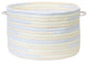 Colonial Mills Basket Ticking Stripe Starlight Round