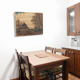 Erstwhile Barn 1 Arte de Legno Digital Print on Solid Wood Wall Art, 24"x36"
