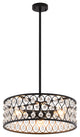 Bethel International DU162C19B Chandelier Black