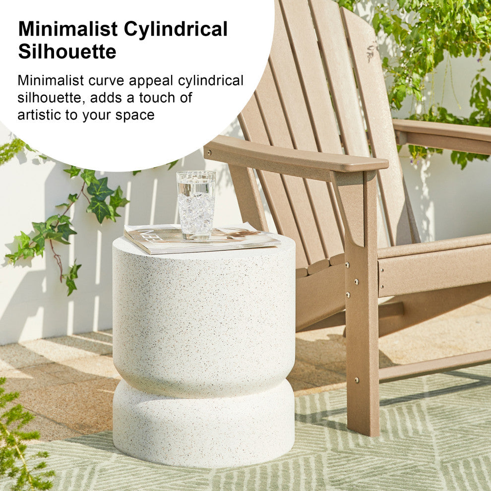 MGO Faux Terrazzo Garden Stool