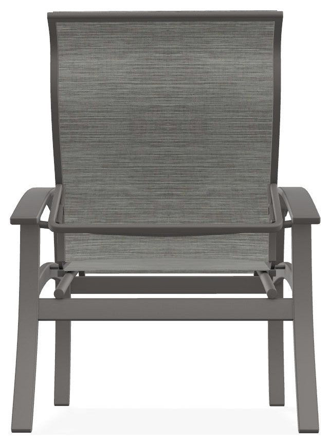 Belle Isle Sling Adjustable Outdoor Dining Chair, Sicily/Warm Gray