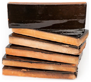 Hand Painted 2x6 Solid Color Moroccan Tile ,Brown