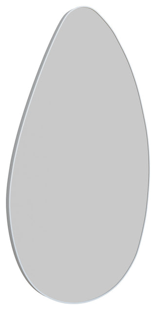 Starla 28 in. x 48 in. Pebble Mirror, White