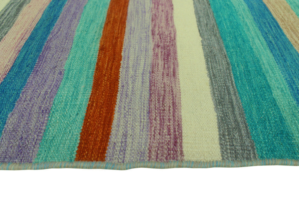 Winchester Kilim Talib Blue/Purple Rug, 5'2x6'4