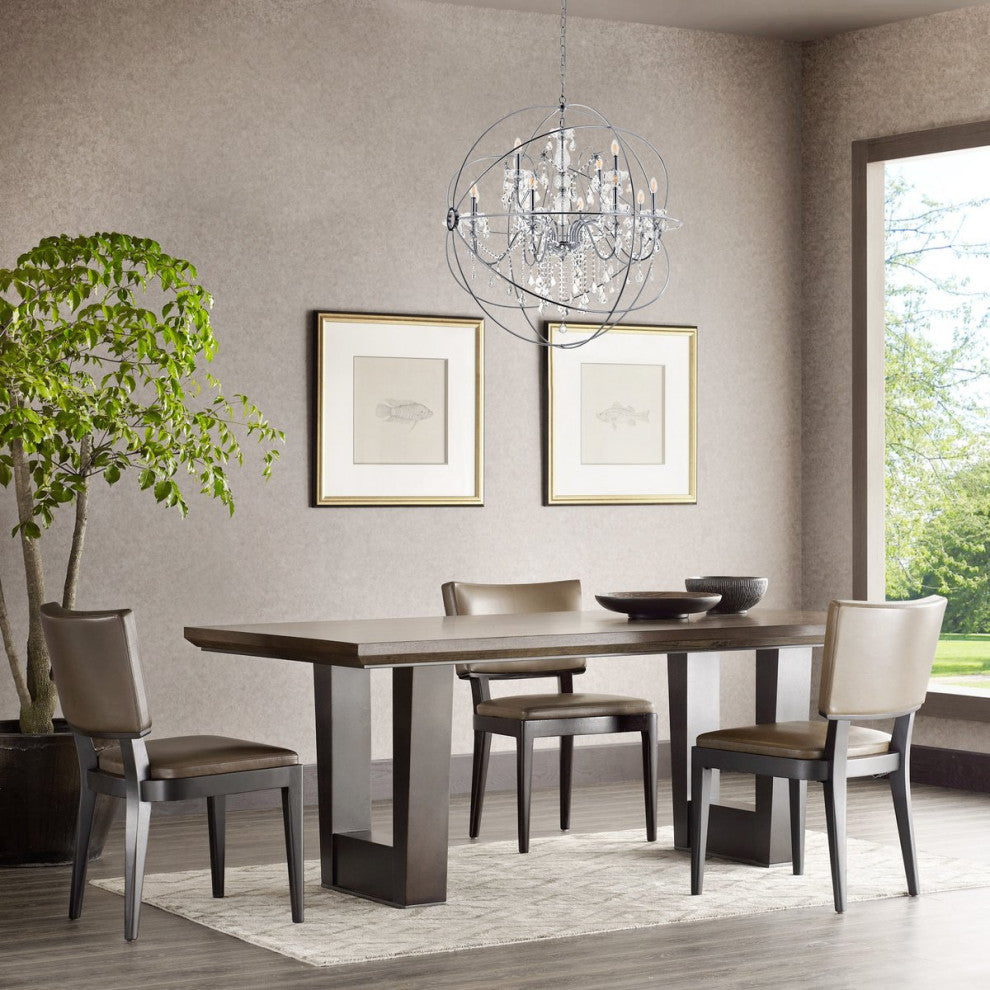 Cory 12-Light Chrome Crystal Pendant