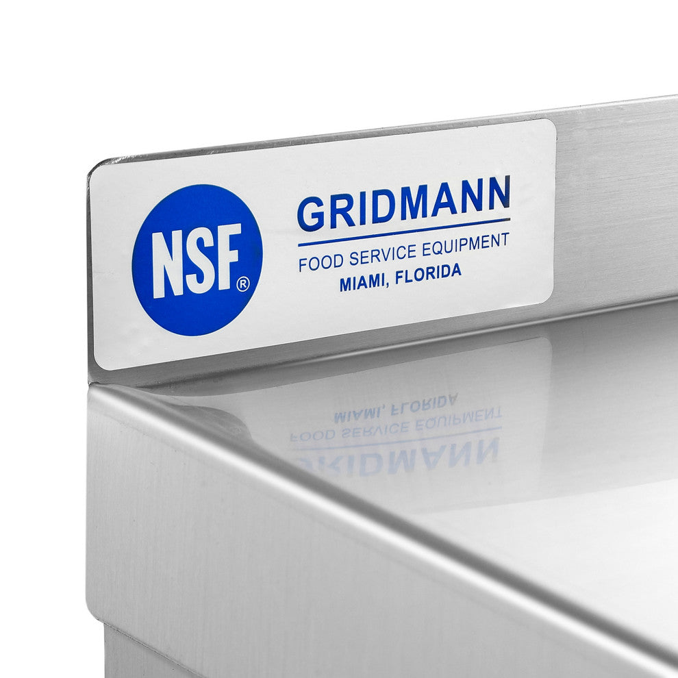 NSF Stainless Steel 12" x 48" Commercial Kitchen Wall Shelf Restaurant Shelving