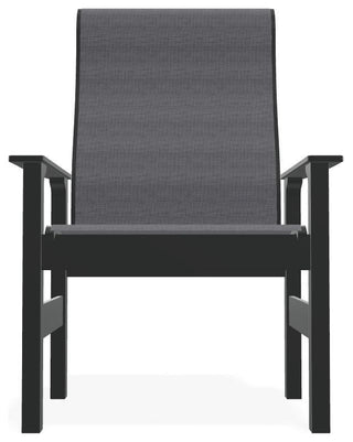 Leeward Sling Outdoor Armchair, Augustine Pewter/Graphite
