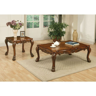 Rectangular Wooden Coffee Table, Cherry Oak