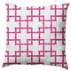 Bamboo Decorative Throw Pillow, Orchid, 26"x26"