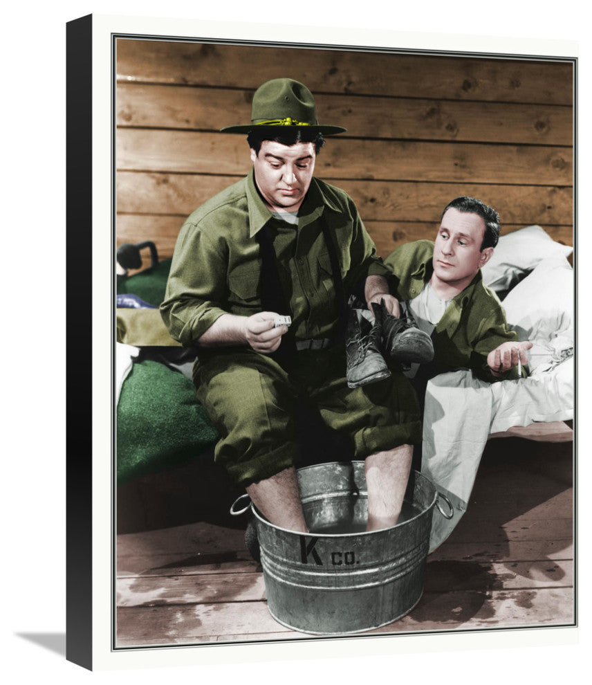 "Abbott & Costello - Promotional Still Buck Privates" Canvas Giclee, 18"x22"