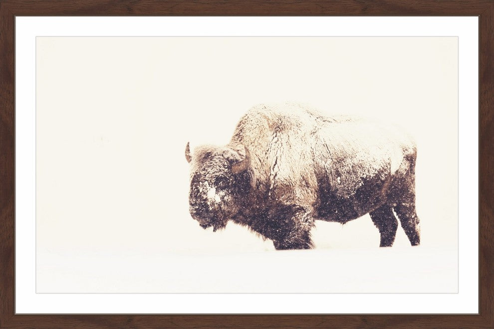 Marmont Hill, "Icy Fur 2" Framed Painting Print, 30x20