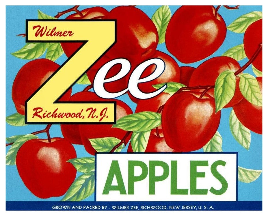 "Zee Apples" Digital Paper Print by Retrolabel, 18"x15"